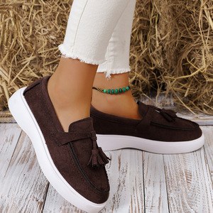 IStapromo Gifts Mocassins à pampilles pour femmes, chaussures plates à enfiler, bout rond, décontractées, pour la marche, toutes saisons - Product Image 5