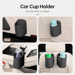 Portavasos Colgante de Cuero PU para Coche, Organizador de Botellas para Puerta de Coche, Accesorio Interior para Coche - Product Image 6
