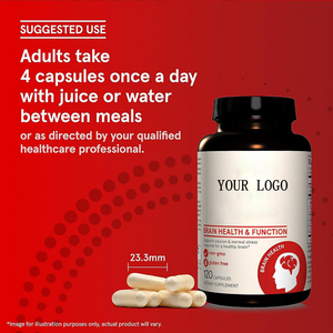 Cápsulas para la Salud y Función Cerebral en Envase OEM, 120 Cápsulas por Botella, <span class=keywords><strong>Precio</strong></span> al por Mayor para la Salud Cerebral y la Memoria - Product Image 1