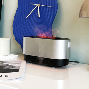 Sản phẩm mới kích thước nhỏ hợp kim nhôm 300ml bể nước 2-màu mô phỏng ngọn lửa Máy tính để bàn tạo độ ẩm - Product Image 5