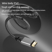 Câble d'extension HDMI vers MINI HDMI (Mâle-Mâle) en nylon tressé, compatible HD V2.0, 4K@60HZ, 1M/1.5M/2M/3M/5M/10m pour HDTV et TV