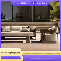 Sofá Modular de Aleación de Aluminio para Exteriores, Diseño Moderno, Origen China, Embalaje para Envío