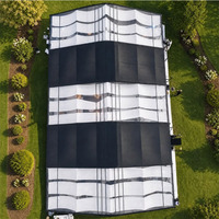 Tente de réception de mariage en tissu PVC avec structure en alliage d'aluminium de luxe