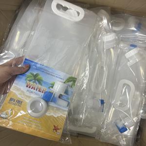 Wholesale Large Capacity 10 Liters Outdoor Camping Foldable Water <b>Container</b> <b>Plastic</b> Water Tank With Tap Valve - Product Image 5