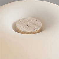 Lampe de table LED en travertin de style nordique minimaliste, interrupteur à bouton-poussoir, salon, chambre à coucher, chevet, chambre d'enfant, Wabi-sabi