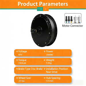 Kit de conversion VAE Mtx Wheel 3000W 5000W 2000W avec contrôleur intelligent, <span class=keywords><strong>moteur</strong></span> de moyeu avant LED à commande rotative pour vélo électrique - Product Image 6