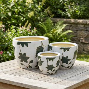 Preciosas Macetas Clásicas de Cerámica Esmaltada para Interiores, Estilo Vietnamita, para Jardín, Tulipanes, Color Blanco Atlántico, para Plantas, 1000 Unidades - Product Image 2