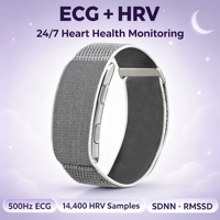 Pulsera Inteligente sin Pantalla con ECG+HRV, Resistente al Agua IP68, Análisis de Salud con IA, SDK Abierto, Monitor de Frecuencia Cardíaca, para ODM