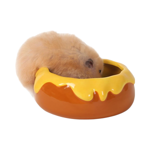 Tazón de comida para hámster Tafit, evita que se vuelque y se mueva, plato de comida de cerámica para hámsteres sirios, jerbos, Conejitos, animales pequeños - Product Image 5