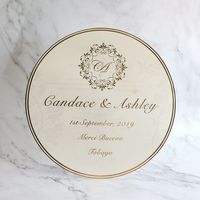 Tarjeta de menú de papel perlado de marfil redondo personalizado con lámina de oro de sello caliente para bodas, cumpleaños, restaurante, eventos de bebidas
