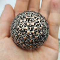 100 côté creux D100 dés en métal polyédrique forme polygonale en alliage de Zinc pour les jeux de rôle jouant aux dés de table