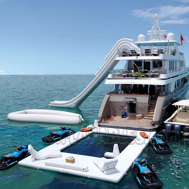 Floating Pool for Yacht, Swimming Pool Inflatable, Anti Jellyfish Inflatable Pool With Net