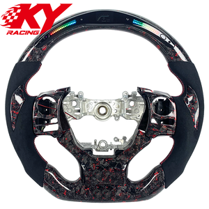 Customized <b>car</b> <b>interior</b> forged carbon fiber leather LED sports steering wheel for Lexus IS ISF IS350 RX RC RCF NX GS LS LX LC ES - Product Image 1