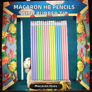 HB Crayon Macaron Triangle Design Brillant Lime Bois <span class=keywords><strong>Pointe</strong></span> En Caoutchouc pour Croquis Dessin Apprentissage Standard Crayons Papeterie - Product Image 2