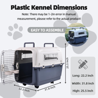 Cages de transport pour chiens approuvées par les compagnies aériennes, cages pour animaux de compagnie, transporteurs, cages en plastique, grandes cages de transport pour chiens