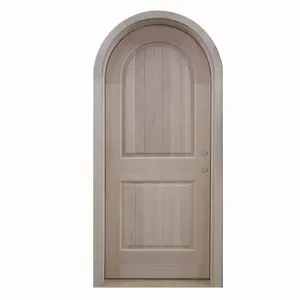 Puerta de Madera Arqueada a Precio de Fábrica, Moderna, Impermeable, Resistente al Viento, de Madera y Plástico Compuesto, Acabado Interior para Dormitorio, Baño, Sala de Estar - Product Image 2