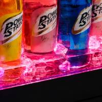 Seau à glace carré en plastique commercial à LED RGB, bac à boissons en acrylique pour service de bouteilles VIP en boîte de nuit, table de lounge, refroidisseur de bière