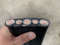 Câble plat en caoutchouc pour grue, en cuivre toronné HUAQI