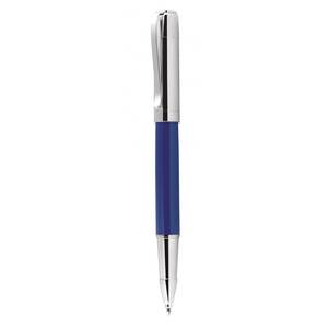 Bolígrafo Roller de Metal con Tapa Cromada Azul, Instrumento de Escritura Premium - Product Image 1