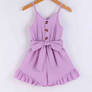 Setelan Baju Anak Perempuan 1-6 Tahun, Pakaian Terusan, Pakaian Bayi Perempuan, Jumpsuit, Baju Monyet Tanpa Lengan, Pakaian Anak Perempuan, Busana Balita, Musim Panas - Product Image 3