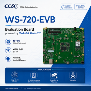 Carte d'évaluation MediaTek Genio 720 avec NPU de 10 TOPS pour Edge GenAI - Product Image 1