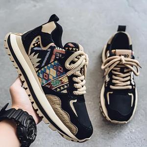 Zapatos Casuales <span class=keywords><strong>de</strong></span> <span class=keywords><strong>Hombre</strong></span> a la Moda, Colección Otoño, Parte Superior <span class=keywords><strong>de</strong></span> Tela, Suela Gruesa que Aumenta la Altura, para Uso Diario y Moda Urbana - Product Image 4
