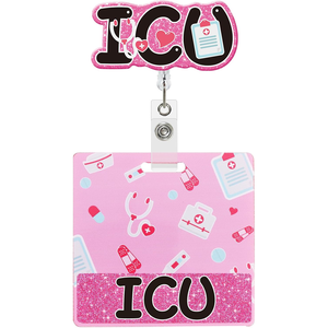 Etichette di identificazione con nome acrilico con Glitter personalizzato porta carte stesson con Badge <span class=keywords><strong>infermiere</strong></span> RN ICU - Product Image 5