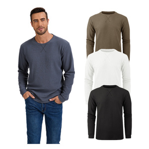 New Style Custom <strong>Men's</strong> Cotton/Polyester Long Sleeve <strong>Crop</strong> <strong>Tops</strong> T-Shirt Casual Jersey Plus Size - Product Image 1
