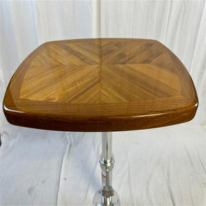 Mesa de Centro de Madera de Teca con Acabado Brillante de 45x60 cm para Yates, Autocaravanas y Barcos, Accesorios para Comercio Electrónico Transfronterizo - Product Image 1