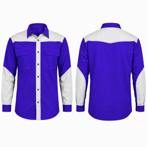 Combinaison de travail industrielle en coton avec logo personnalisé, haute visibilité, résistante aux acides, uniforme de mécanicien robuste, taille élastique, pour ouvrier d'usine, OEM - Product Image 1