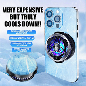 Enfriador Magnético Inteligente para Celular con Control por Aplicación, Control de Temperatura Inteligente, Ventilador RGB Portátil para Uso en Cama, Cargador Incluido - Product Image 4