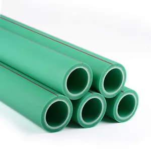 Material de plomería de calefacción de suelo plástico Alemania PPR tubo de accesorios de tubería para agua caliente todo tipo de tubería Ppr lista de precios suministro