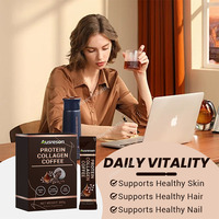 Poudre de café protéiné tout-en-un OEM pour le soutien de la peau, avec protéines de lactosérum et collagène, pour l'énergie et la santé musculaire des adultes