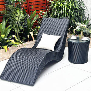 Chaise longue moderne en rotin mobile pour <span class=keywords><strong>piscine</strong></span>, plage, balcon, jardin, hôtel et cour - Product Image 4