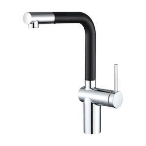 Art Basin Mixer Single Handle Pull Out <b>Spray</b> Modern Kitchen Faucet Deck <b>Mounted</b> Ceramic Valve Core - Product Image 5