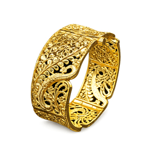 Buy City Girl 24Ct Gold Plated <b>Screw</b> Kada Fashion Accessories Premium Designer <b>Copper</b> Bracelet for Women - Product Image 1