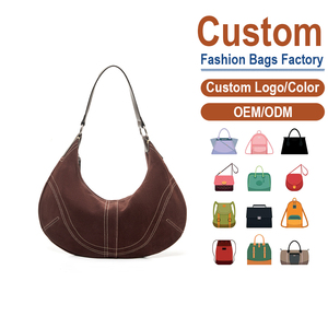 กระเป๋าสะพายไหล่หนังแท้ทรงพระจันทร์เสี้ยว สไตล์หรูหรา พรีเมียม ความจุเยอะ กระเป๋าใต้วงแขน รับผลิตแบบ ODM - Product Image 1