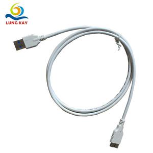 Lung Kay White <b>Usb</b> 3.0 Data <b>Cable</b> Am To Micro 0.45m High Speed Connection - Product Image 1