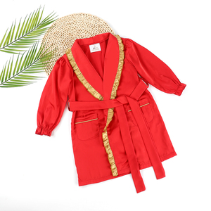 Puresun Vestaglie Rosse Casual Morbide per Ragazze, Abbigliamento <span class=keywords><strong>da</strong></span> <span class=keywords><strong>Notte</strong></span> Personalizzato, Pigiami per Bambini all'Ingrosso - Product Image 3