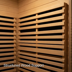 Sauna à baril en cèdre moderne pour 2 personnes, kit de cabine de <span class=keywords><strong>jardin</strong></span> extérieure, électrique 6 kW, vapeur claire rouge, avec panneau de commande - Product Image 6