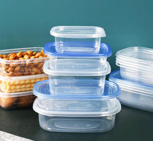 Dùng Một Lần Thân Thiện Với Môi Pet Vuông Hộp Ăn Trưa Hộp Thực Phẩm <span class=keywords><strong>Container</strong></span> Thương Mại Thực Phẩm Cấp Lò Vi Sóng An Toàn Bánh <span class=keywords><strong>Sandwich</strong></span> Sản Xuất - Product Image 5