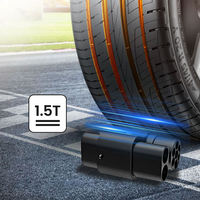 Nouvel adaptateur CCS2 vers CCS1 de qualité industrielle 250A avec broches plaquées argent, étanche IP54, certifié CE, Plug & Play pour la rétrofit des véhicules électriques