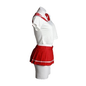 Lemon Story – ensemble d'uniformes japonais Jk pour femmes, Costume de demoiselle d'honneur pour étudiantes, haut à manches courtes et jupe en Polyester, tenue de Cosplay - Product Image 4
