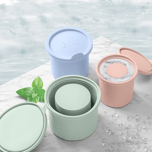 Moule à glaçons en silicone réutilisable 100 % non toxique, grand cylindre rond creux - Product Image 3