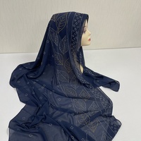 Vente en gros de motifs de fleurs bling personnalisées Hot Fix Transfert de strass pour Hijab Foulard pour femme musulmane