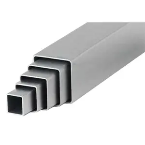Dimensioni 80x80MM profilo quadrato in acciaio MS saldato quadrato rettangolare tubolare prezzo di fabbrica costruzione costruire tubi in acciaio dolce