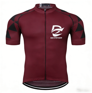 Maillot de cyclisme minimaliste bleu marine à manches courtes, léger, doux pour la peau, idéal pour le vélo de route quotidien, l'entraînement de base et les trajets nocturnes - Product Image 5