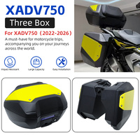 Juego de Tres Maletas para Motocicleta X-ADV 750, Directo de Fábrica, Caja Superior Impermeable, Maletas Laterales, Adaptación para Honda XADV750