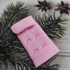 2 Hooks 3 Rows Bra Hook and Eye Closure Nylon Fabric Underwear Back Buckle Custom Hook And Eye Bra Tape Clip And Eye Closure - Product Image 2