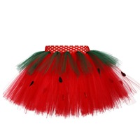Costume personnalisé pour nouveau-né de fille gâteau aux fraises enfant en bas âge robe de bal Tutu pour Halloween pour premier anniversaire couche moelleuse